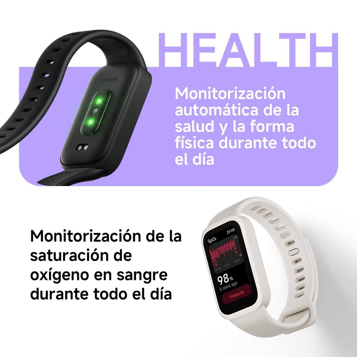 Reloj Inteligente Xiaomi Band 9 Active Negro 5ATM