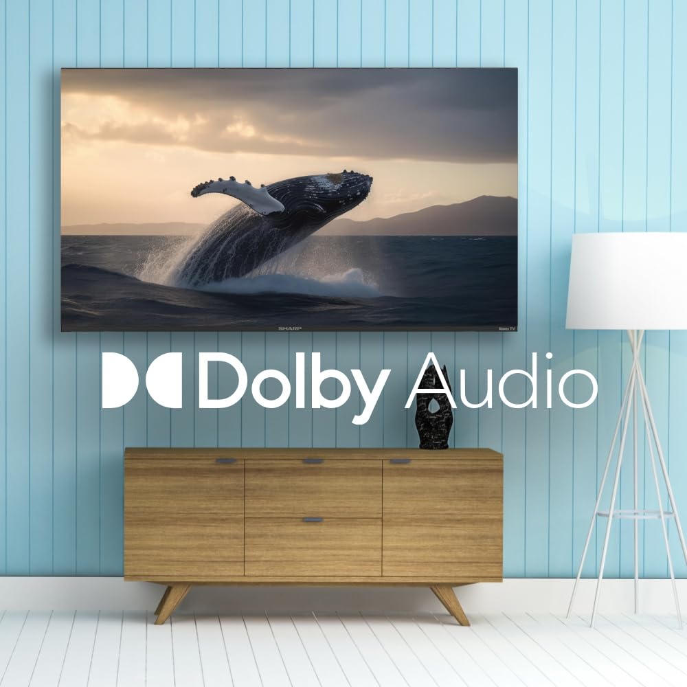 Sharp 4K Smart LED TV de 50" - Roku TV con WiFi