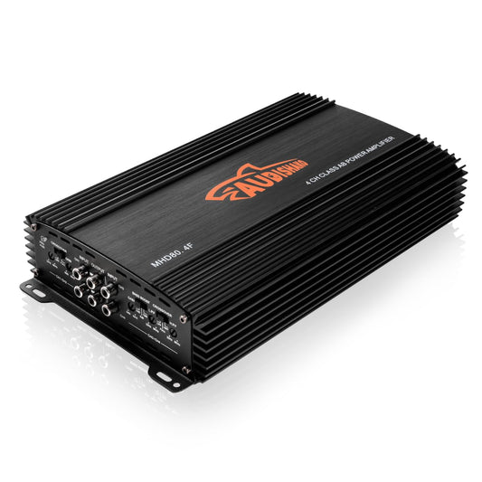 AUDISHAKO 1200W Amplificador de Audio para Coche de 4 Canales,Amplificador para Auto de Clase A/B, 2 Ohm 160W x 4 Canales, Coches Deportivos y Otros Sistemas de Audio para Coche