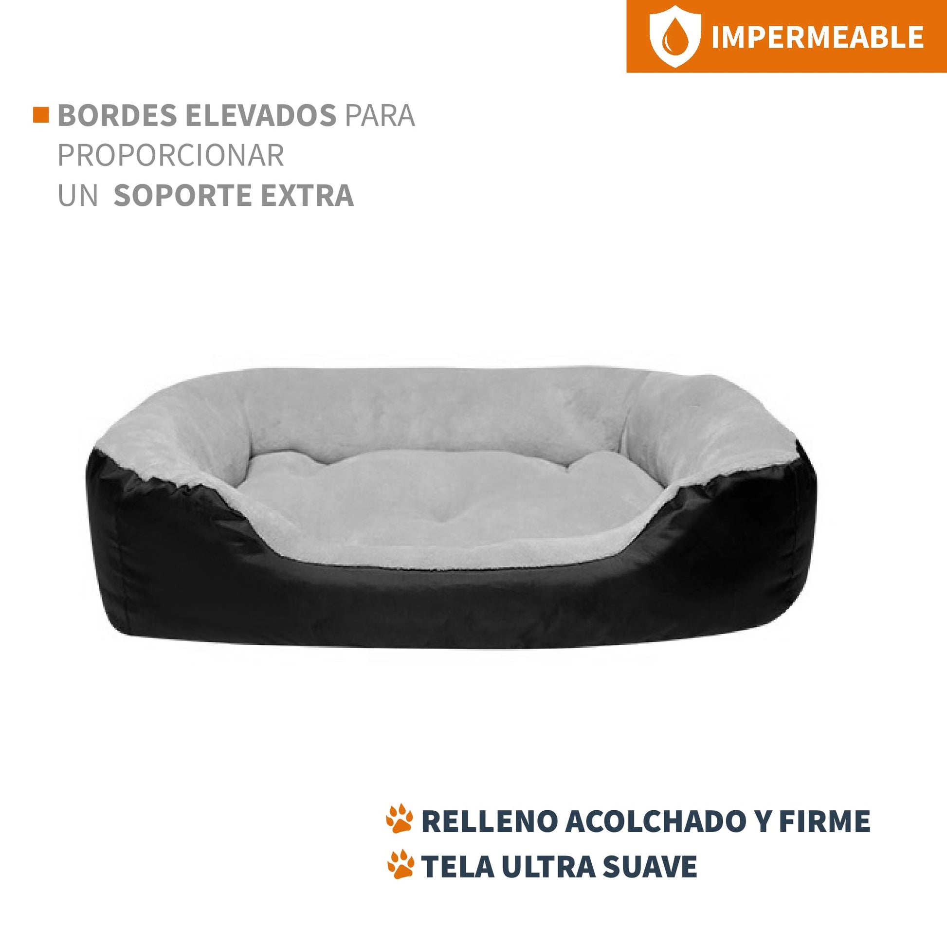 Camita Redonda PET TO BED Resistente Base Estable Lavable Anti Estrés para Mascotas Micofibra
