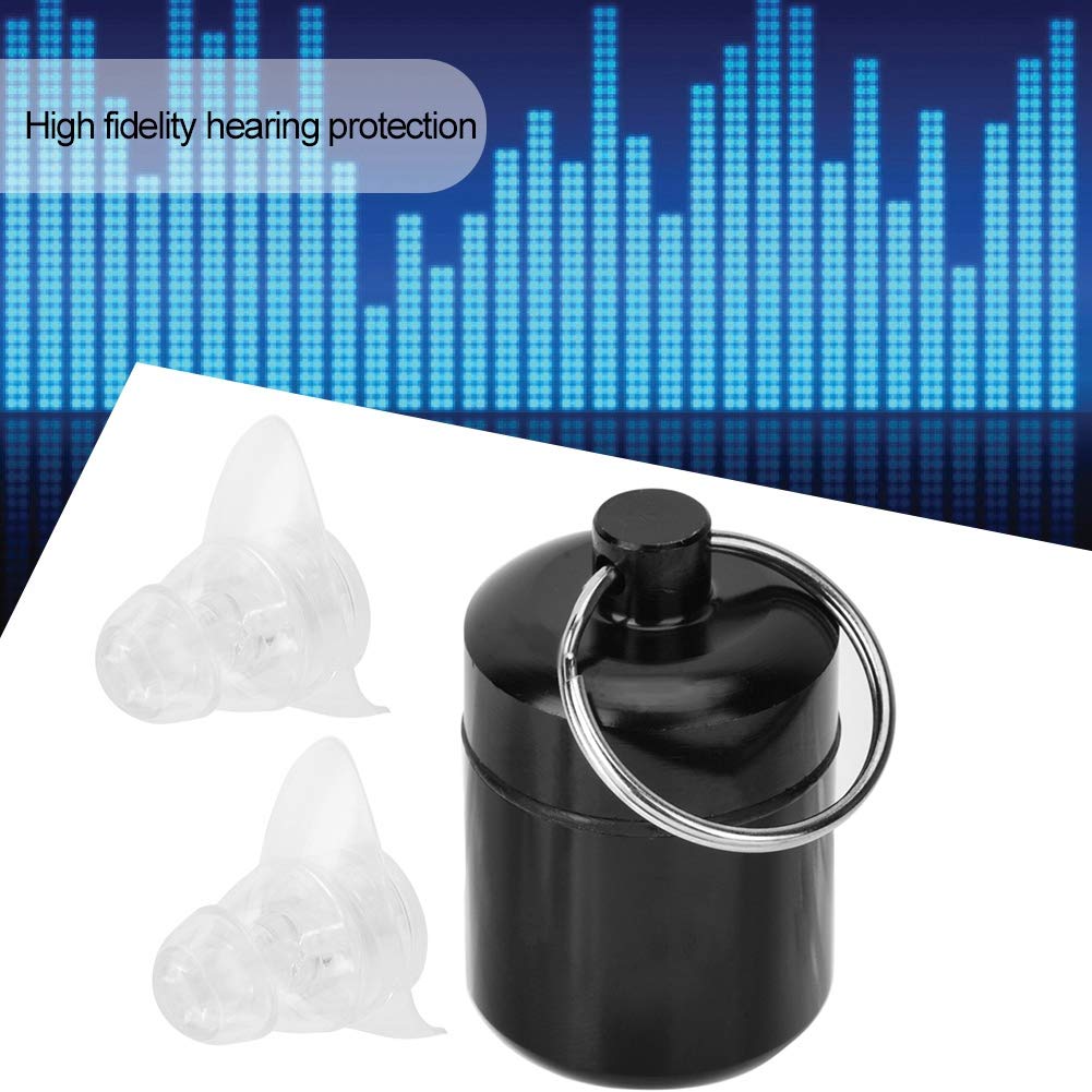 Tapones para los Oídos Alta Fidelidad Reducción de Ruido Protección Auditiva Transparente para Concierto y Festival de Música