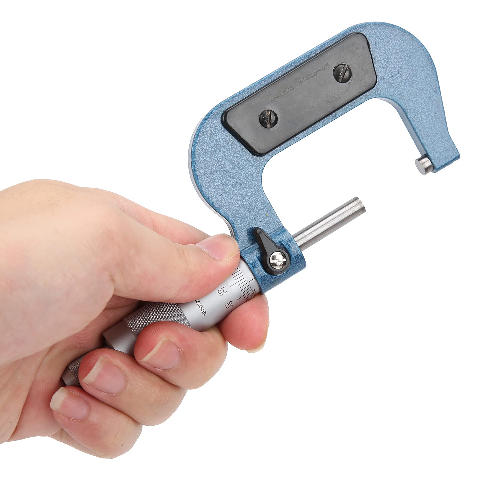 FTVOGUE Micrómetro 25-50 Mm / 1-2 Pulg., Calibradores de Medición Exteriores Micrómetro de Estructura Mecánica