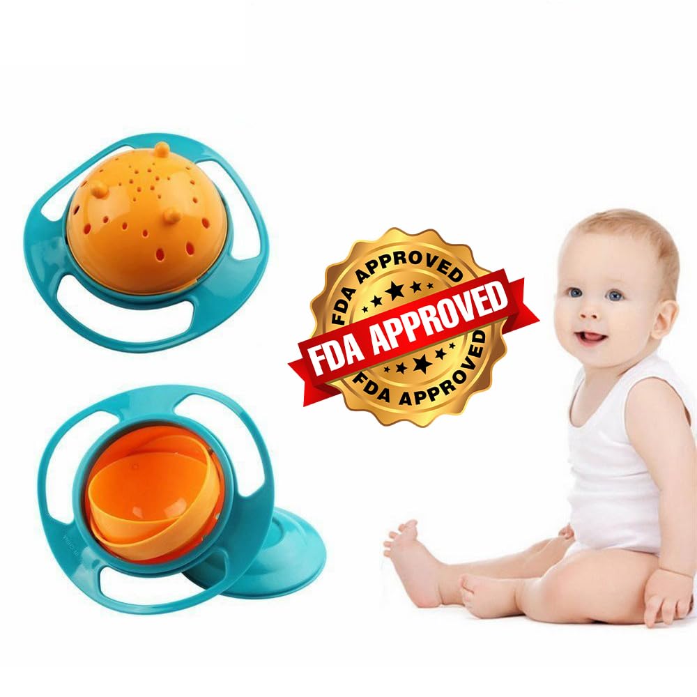 Berry President Tazón Mágico Giratorio De 360 Grados, Resistente A Derrames, con Tapa, para Bebés Y Niños Pequeños.