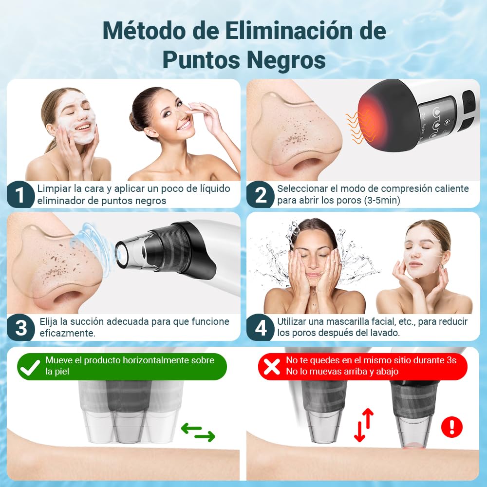 MITEGELO Removedor de Espinillas, Succionador de Puntos Negros