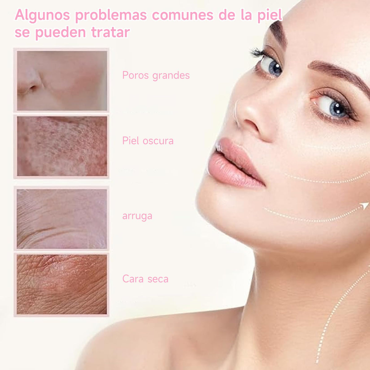 Woccatisy Mascarilla de Colágeno para Mujer - 8 Piezas - Mascarilla Hidrogel con Niacinamida - Hidratación Profunda 8h - Reduce Poros - Aporta Brillo y Elasticidad