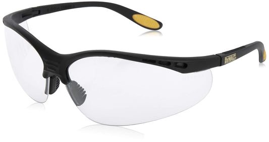 Dewalt DPG59-110C Refuerzo Rx-Bifocal 1.0 Lente transparente de alto rendimiento anteojos de seguridad con patillas de goma y funda protectora para anteojos