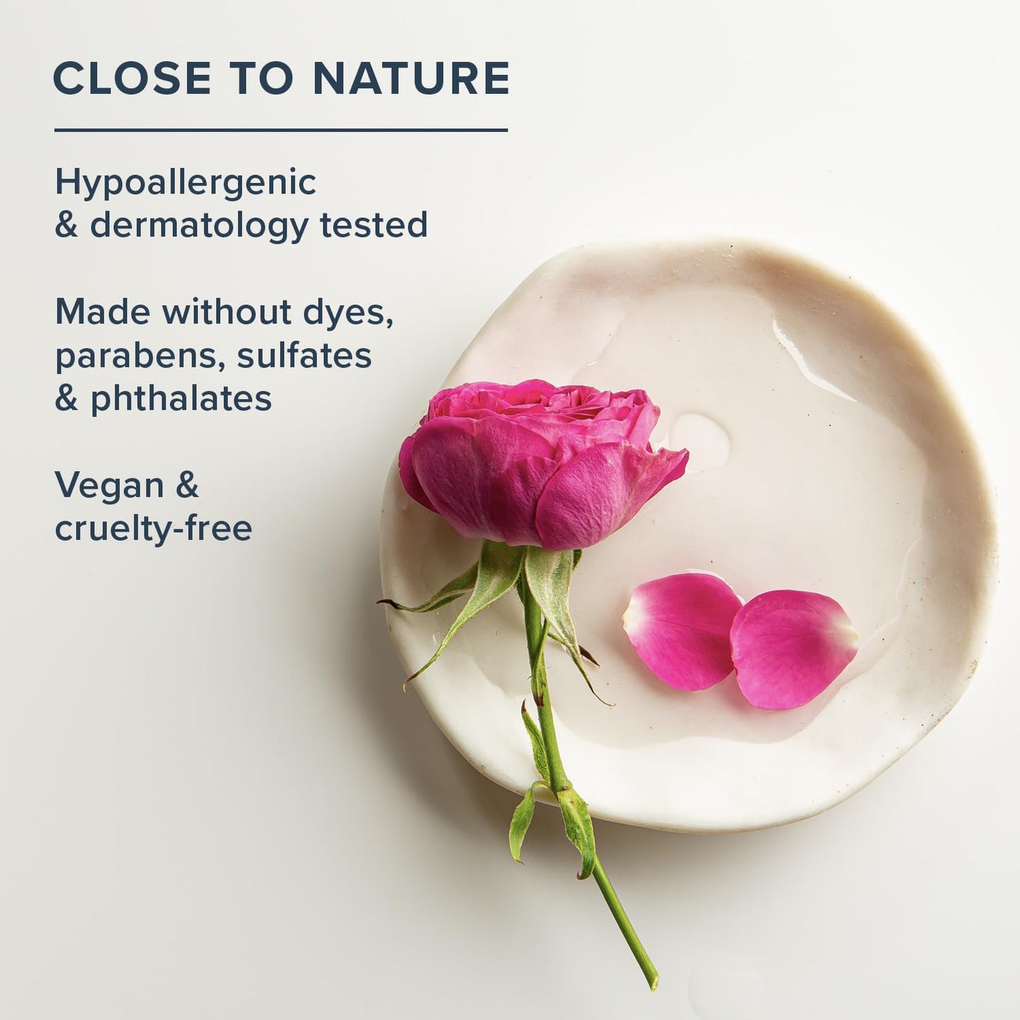 Heritage Store Limpiador de agua de rosas, lavado de leche equilibrado con pH | purifica y nutre | piel seca a mixta | Vegano | 4 oz