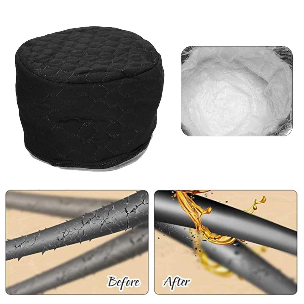 Gorro Eléctrico Para El Cabello, Beauty Hair Steamer Cap Sombrero 3 Engranajes, Para El Spa Del Cabello Tratamiento Térmico Para Secadora De Pelo For Acondicionadores En El Hogar Cuidad (Black)