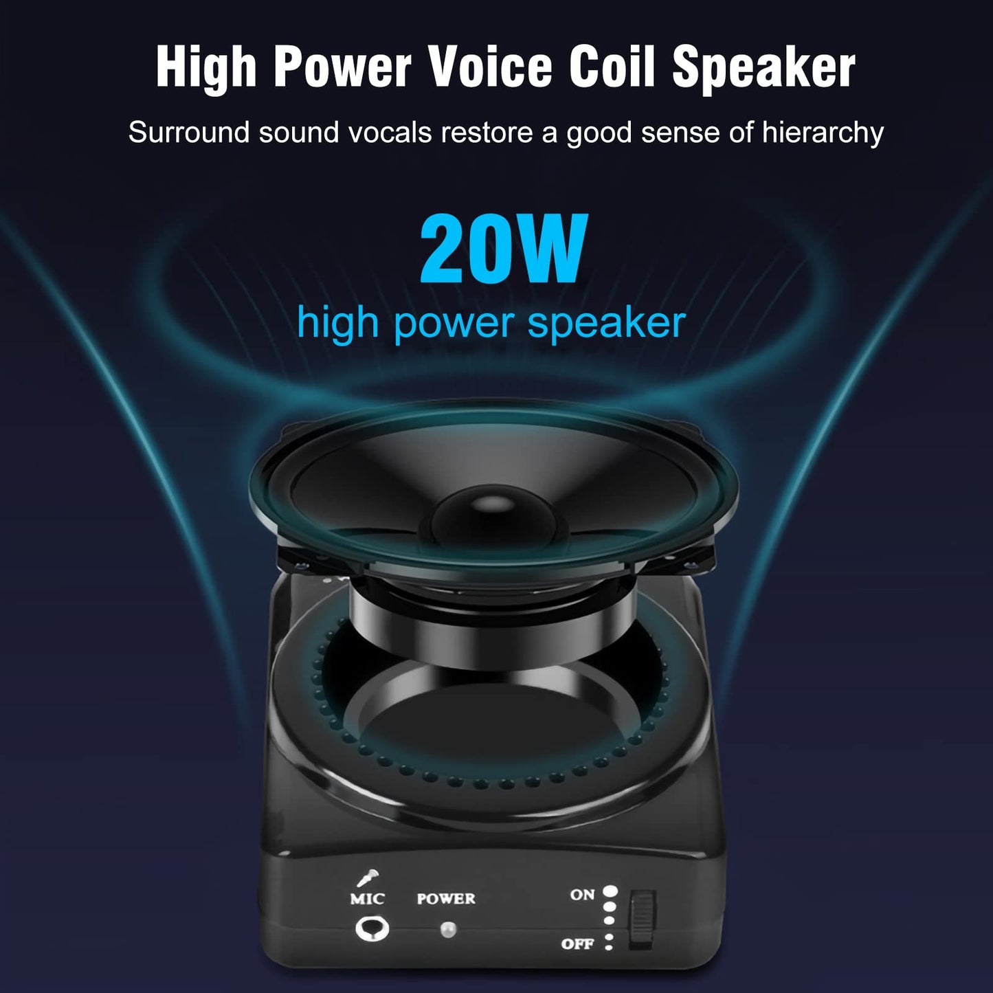 Pomya Amplificador de Voz, micrófono de Auriculares con Amplificador de Voz, Amplificador de Voz de Cintura, Amplificador de micrófono, para enseñar a Hablar con guía de Viaje
