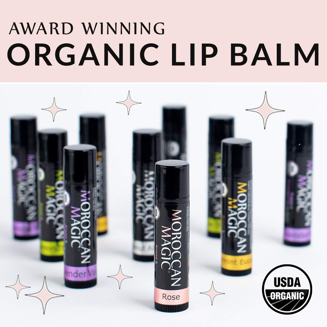 Bálsamo labial orgánico sin perfume marroquí, 3 unidades, hecho con argán prensado en frío natural y aceites esenciales, aplicación suave, no tóxico, libre de crueldad