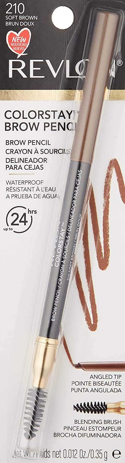 Lápiz Delineador de Ceja Revlon Soft Brown Colorstay