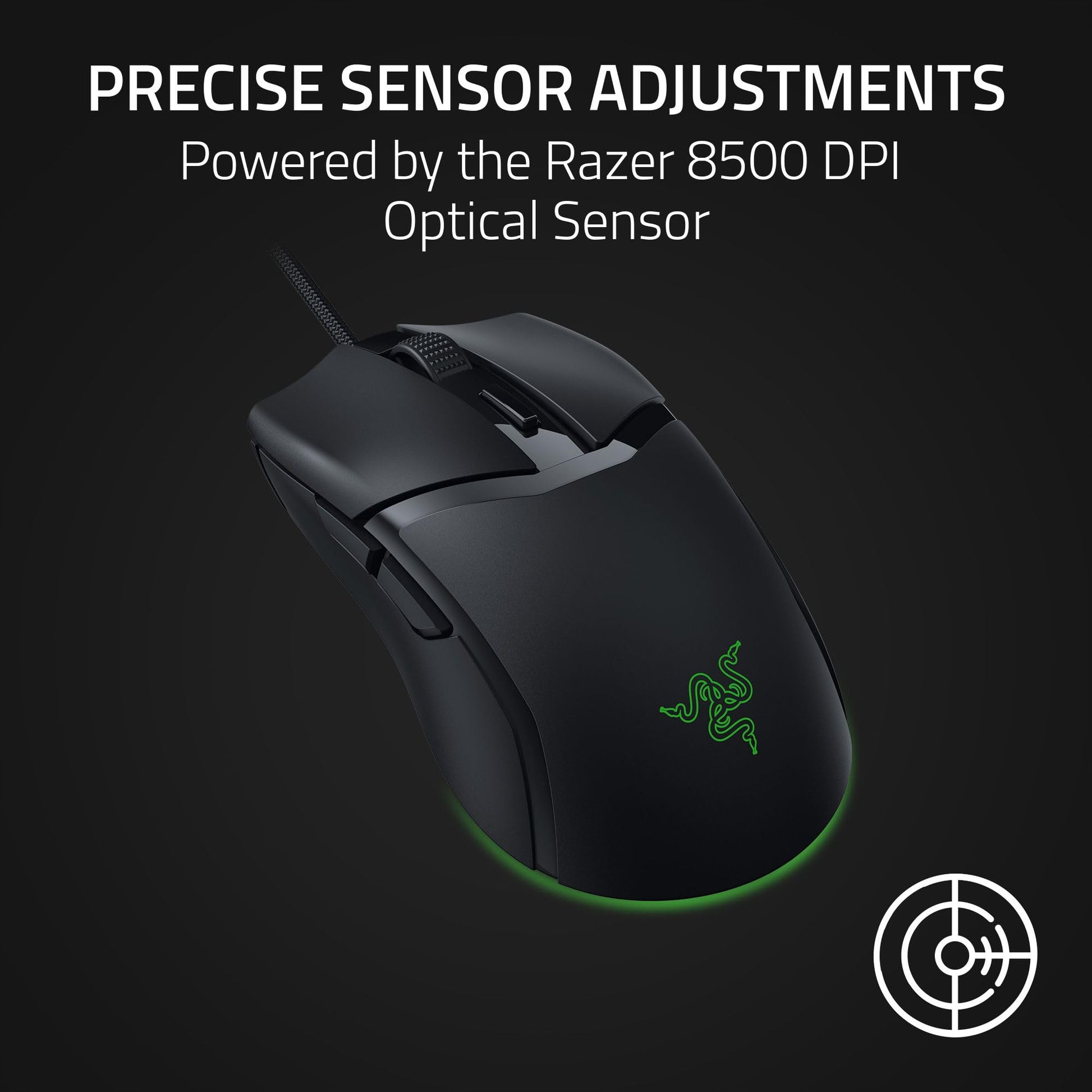 Ratón para Juegos Razer Cobra Negro con Iluminación Chroma RGB y Sensor Óptico 8500 dpi