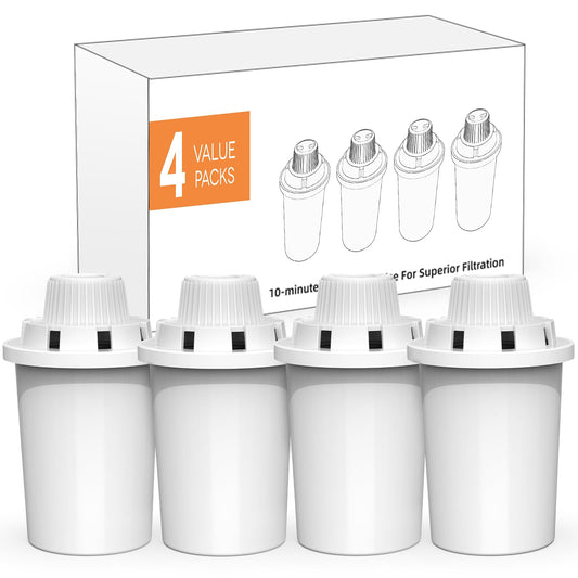 Filtros de repuesto para fuente de agua PETDOTT para perro de 2 galones, fuente de agua para gatos de gran capacidad, 7 capas de filtración vertical