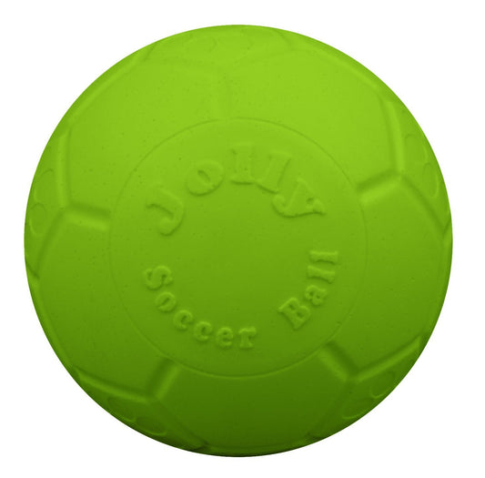 Jolly Pets - Pelota de fútbol Mediana de 6 Pulgadas, Juguete Flotante para Perro, Color Verde Manzana