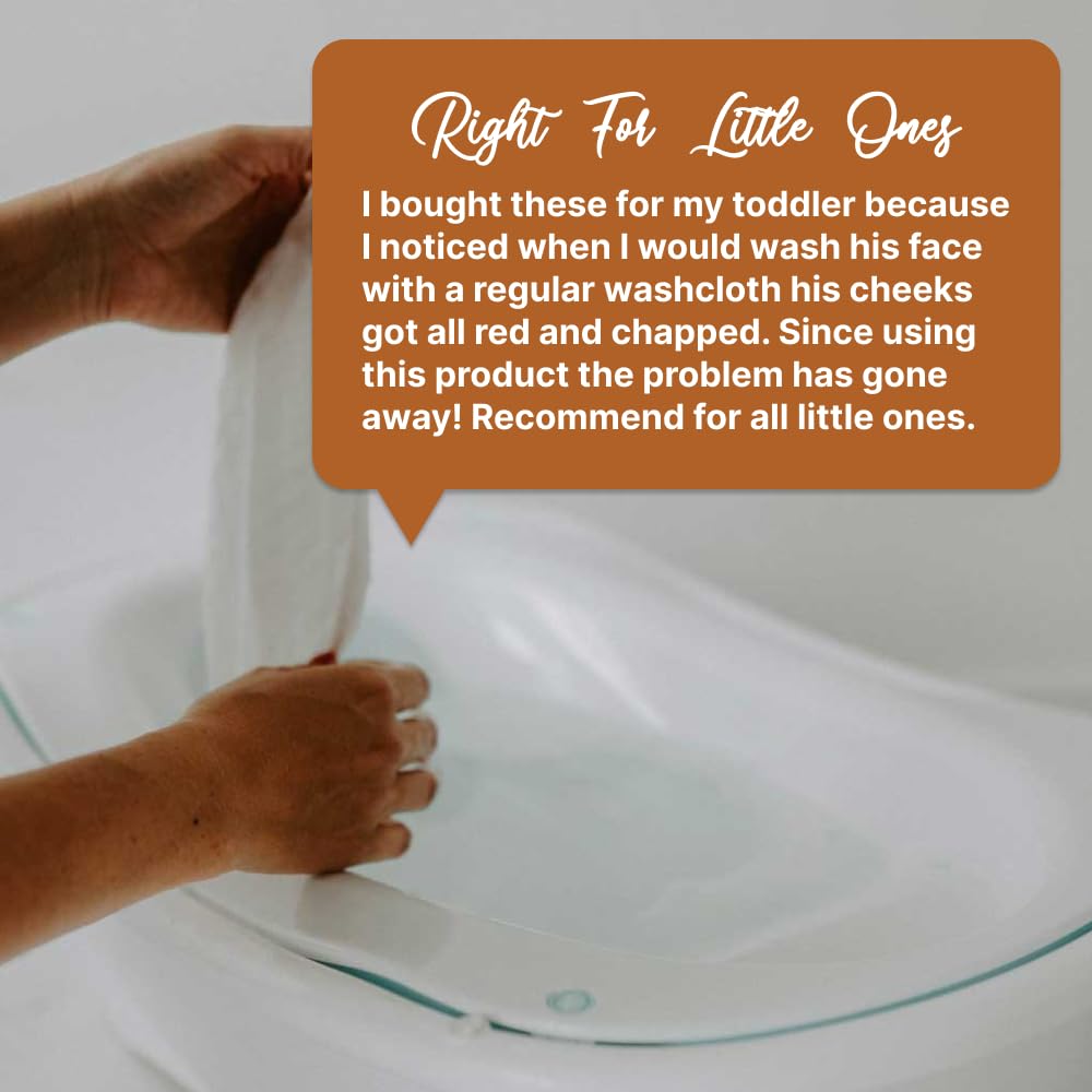 Parker Baby Co. - Juego de 6 Paños de Muselina de Algodón 100% para el baño, Suaves, Absorbentes y Naturales, Color Blanco