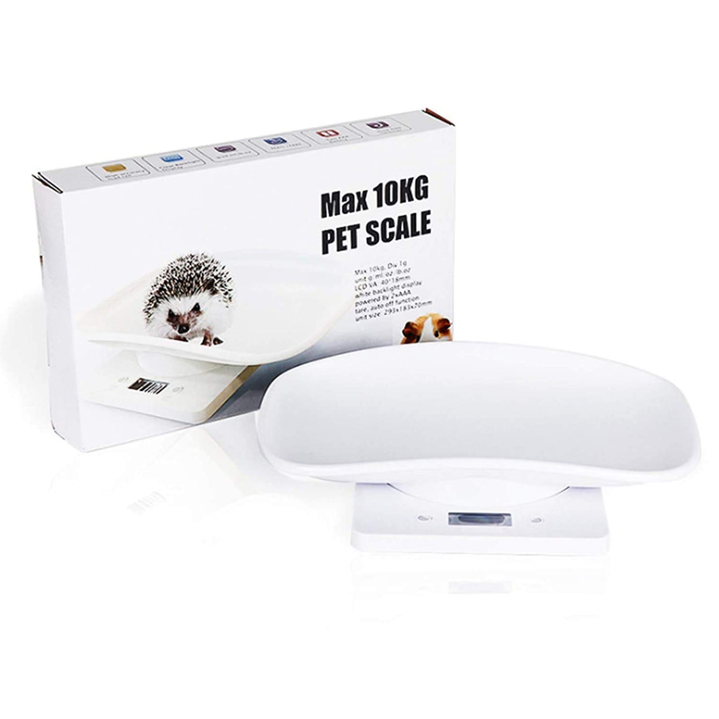 Báscula digital para mascotas, con pantalla LCD, báscula electrónica para alimentos, mini precisión gramos, balanza de equilibrio de peso con alta precisión g/ml/oz/lb para perros, gatos, hámsteres, tortugas, lagartos, animales pequeños