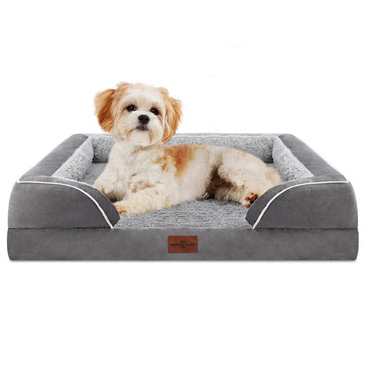 Comfort Expression - Camas para perros pequeños, impermeables, de espuma ortopédica para perros pequeños, cómoda cama para mascotas, con funda extraíble lavable y parte inferior antideslizante (XS
