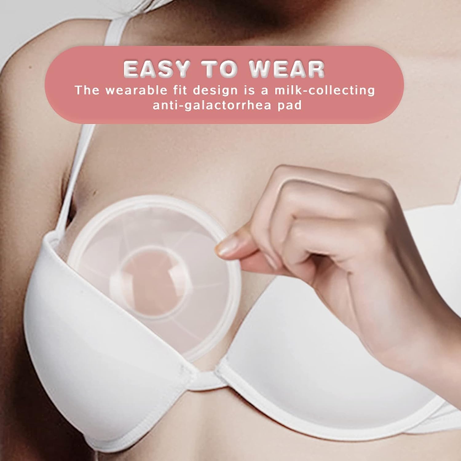 Concha Recolectorade Lactancia, Conchas para el Pecho Protector de Pezones para Reducir el Dolor, Conchas de Silicona sin BPA, Protector de Lactancia de Leche Materna, Almacenamiento de Leche Lectancia, Regalos para Mamá(2 piezas)