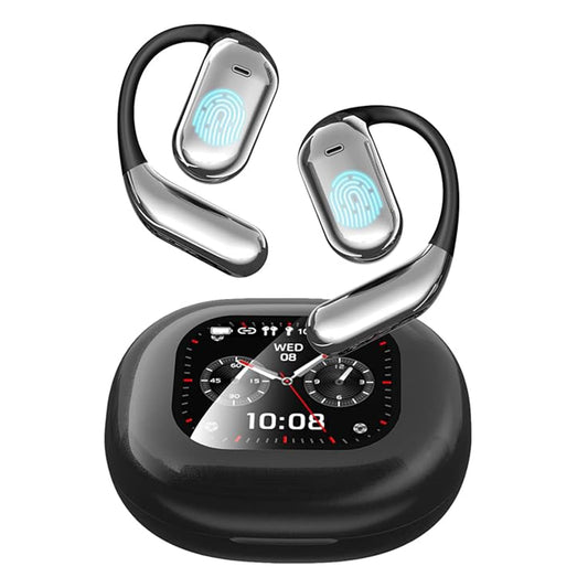 INMUA Auriculares de traducción de idiomas AI, Auriculares de traducción Bluetooth AI 3 en 1,con auriculares con pantalla LED, control táctil,de traducción bidireccional para viajes, negocios.