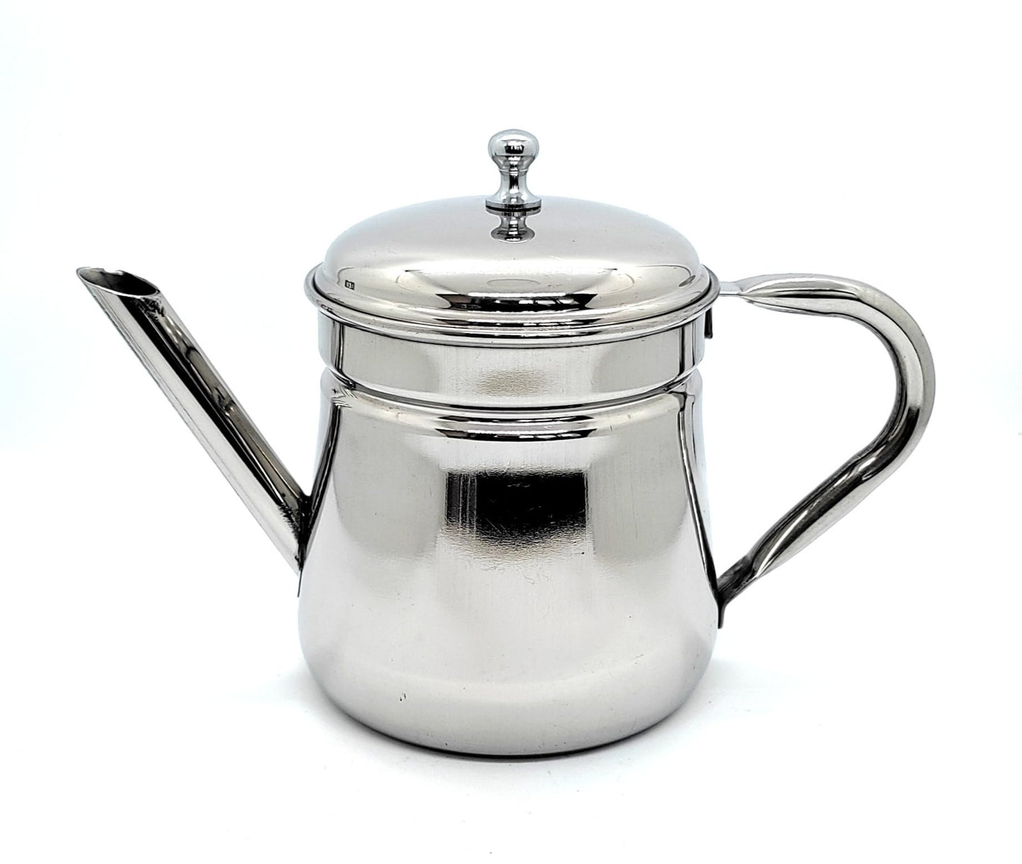 KERAM - Cafetera Percoladora, 10.8 fl oz (300 ml), capacidad de 4-6 tazas, acero inoxidable, cafetera portátil para acampar no eléctrica