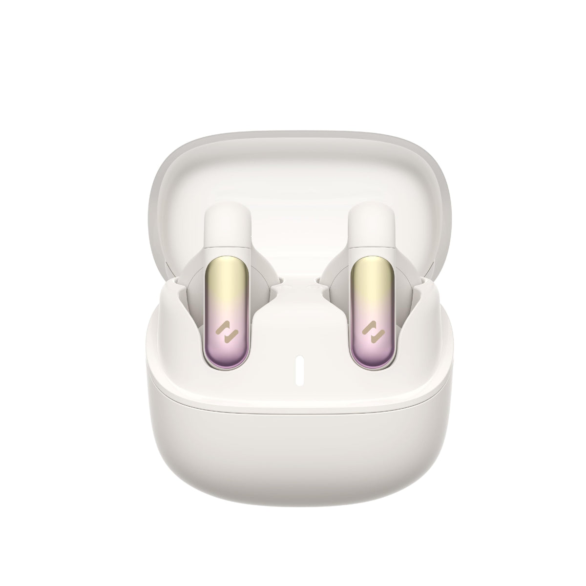 Audífonos Bluetooth havit Beige con Estuche de Carga Openbuds 1