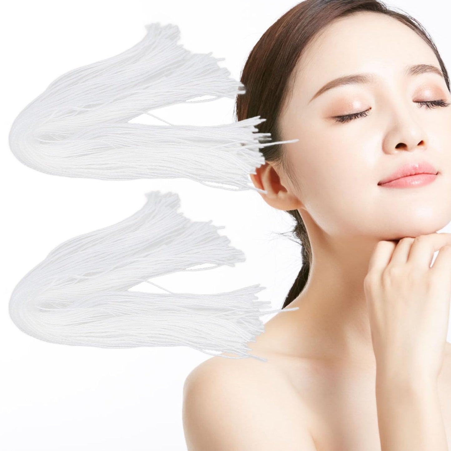 Hilo de Colágeno Absorbible, Mejora la Elasticidad, Hilo de Proteína Facial de 500 Piezas para Uso Doméstico