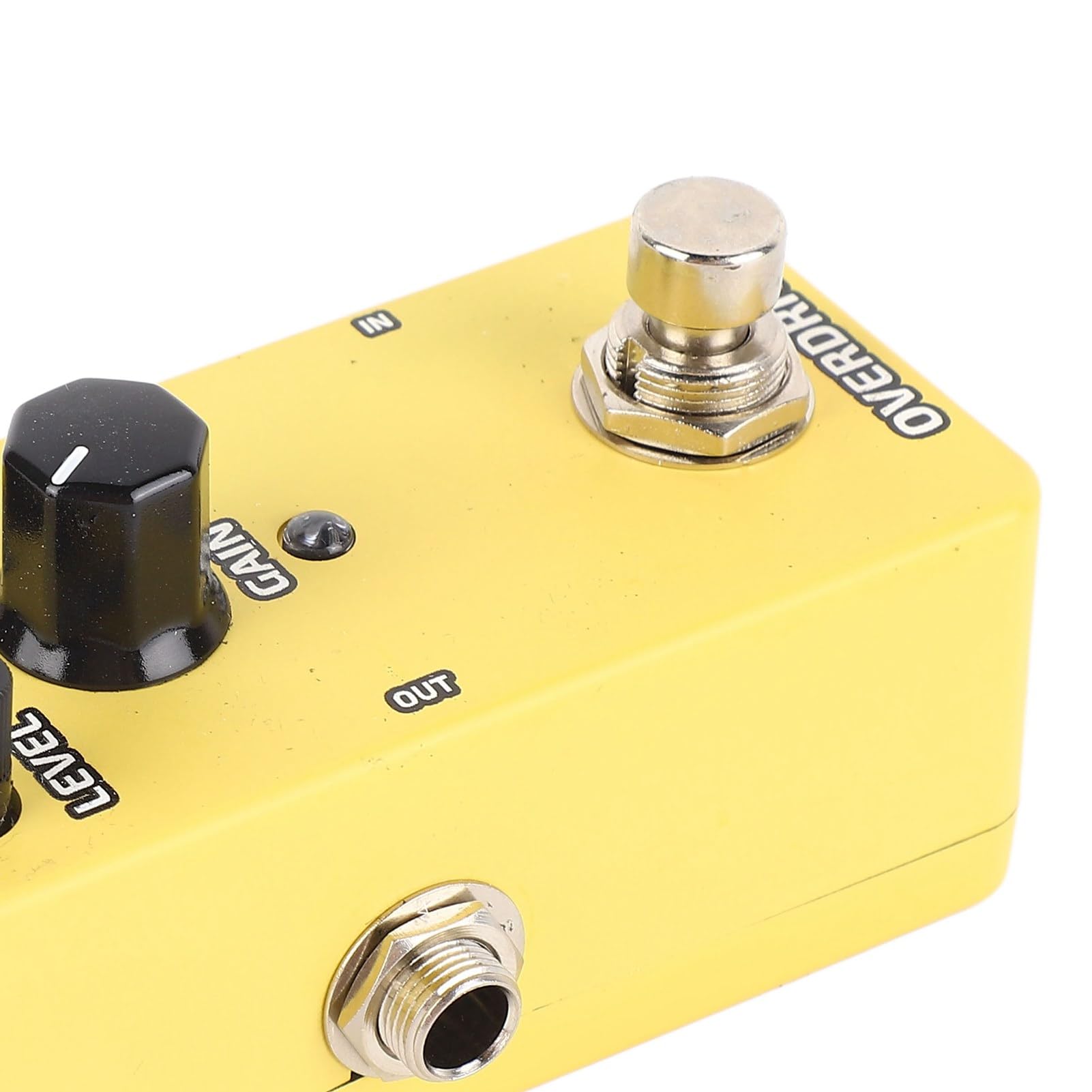 Pedal de Efectos para Guitarra Eléctrica Amarillo Sobremarcha Mini Versátil