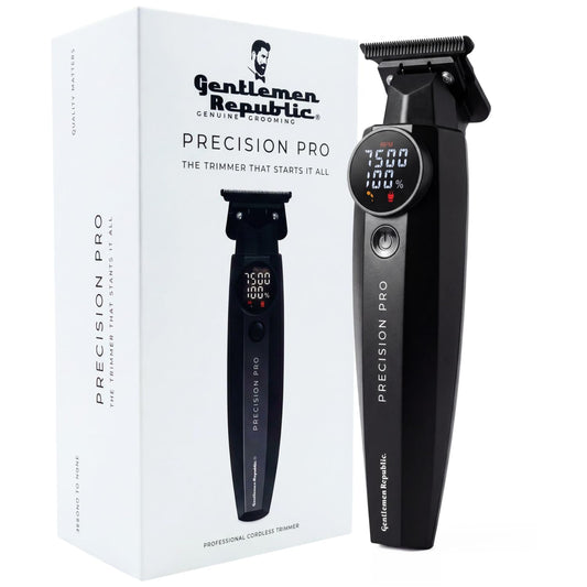 Recortadora de Barba Gentlemen Republic Precision Pro Negro Motor de Alto Par para Hombre