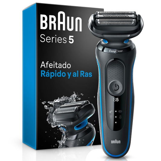 Afeitadora Eléctrica Braun Series 5 Plateada Afeitado al Ras para Hombre