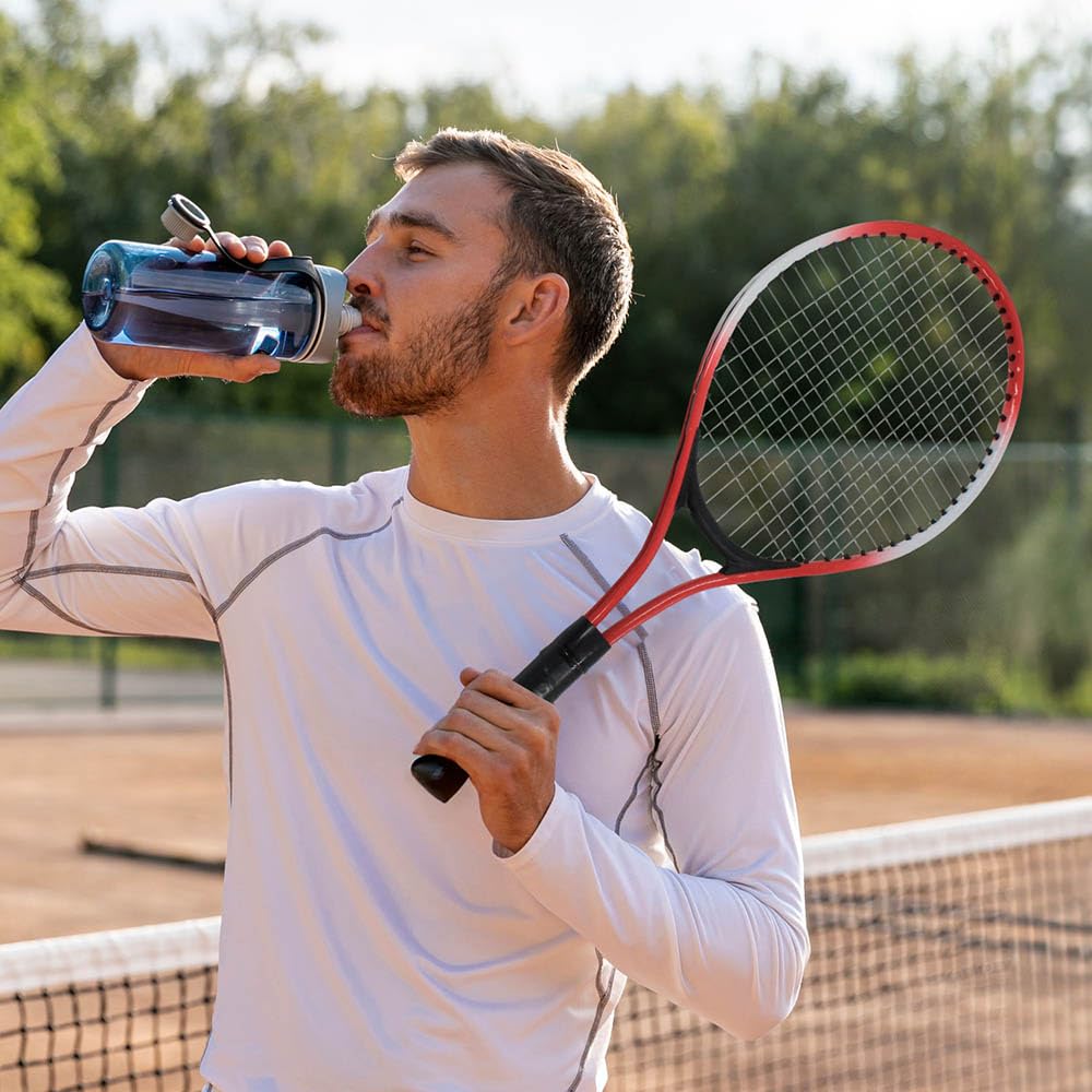 LINAHEALTH | Juego de Tenis, 2 Raquetas Multi filamentos 1 Pelota de Tenis