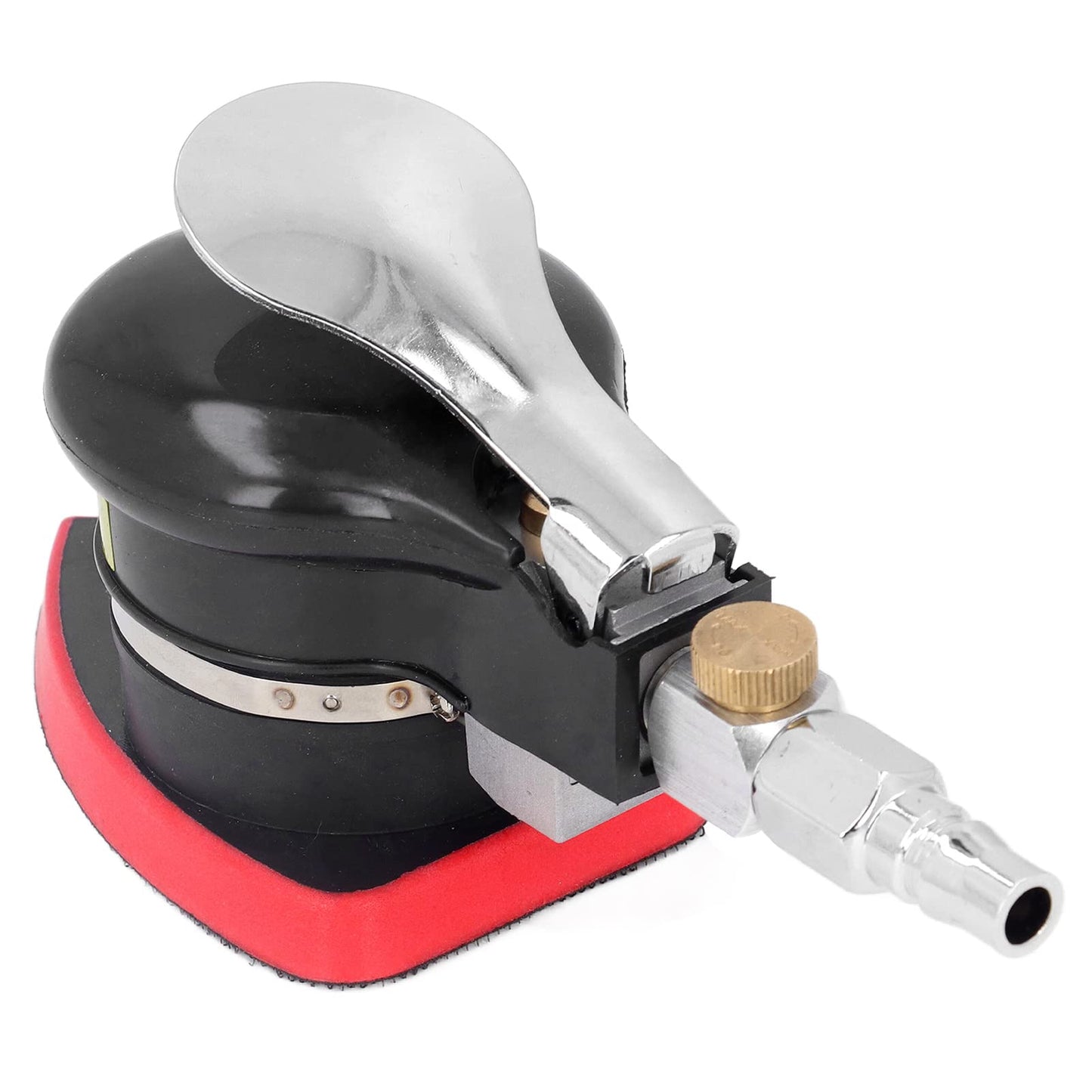 Lijadora de Aire Orbital Aleatoria, Amoladora Neumática Triangular, Mini Pulidora de Mano, Lijadoras Neumáticas de Palma para Madera, Compuestos, Metal, Trabajos de Carrocería