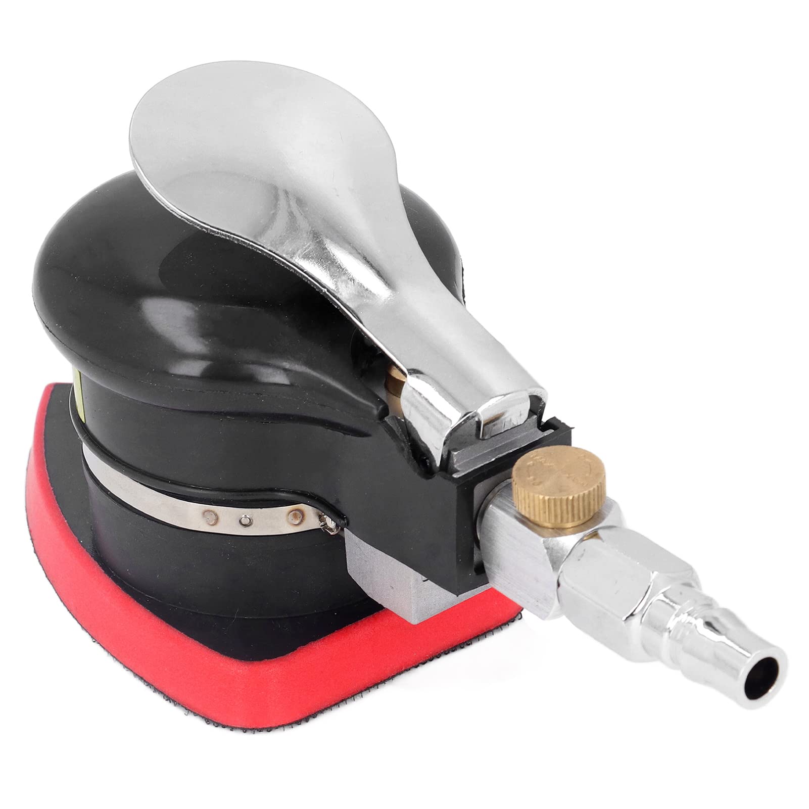 Lijadora de Aire Orbital Aleatoria, Amoladora Neumática Triangular, Mini Pulidora de Mano, Lijadoras Neumáticas de Palma para Madera, Compuestos, Metal, Trabajos de Carrocería