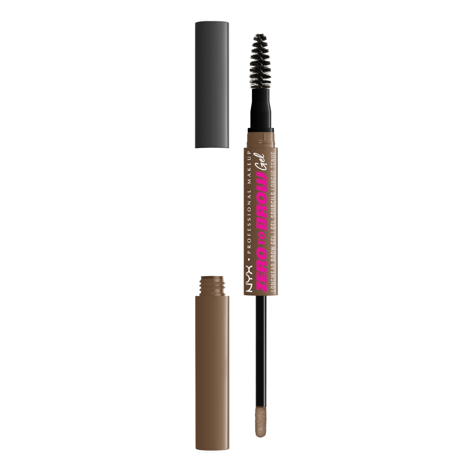 NYX Professional Makeup, Zero To Brow, Gel de Cejas con Color, Tono Ash Blond