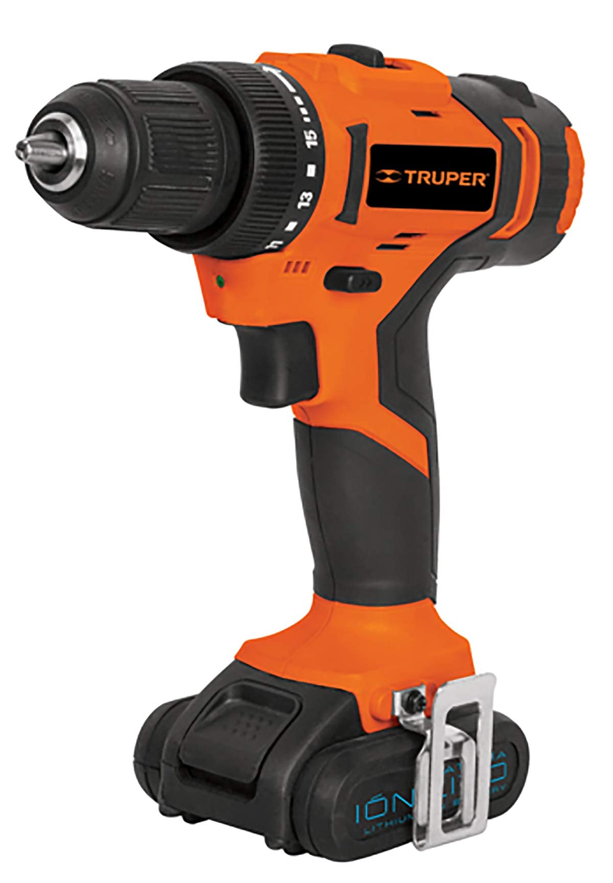 Truper TALI-12A2, Taladro inalámbrico 3/8", 12 V con 1 Batería de Ion Litio 2 Ah