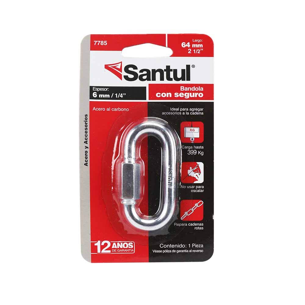 Caja de Bandolas Santul Acero con Seguro 1/4 X 2 1/2