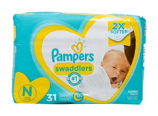 Pañales Desechables Pampers Swaddlers Neonatal con Indicador de Humedad