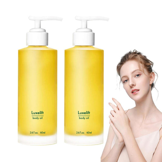 Pack de 2 Aceites Corporales Reafirmantes con Ácido Hialurónico para Regenerar y Nutrir la Piel - 60ml/2.67oz - Producto Natural y Ecológico para Cuidado Corporal