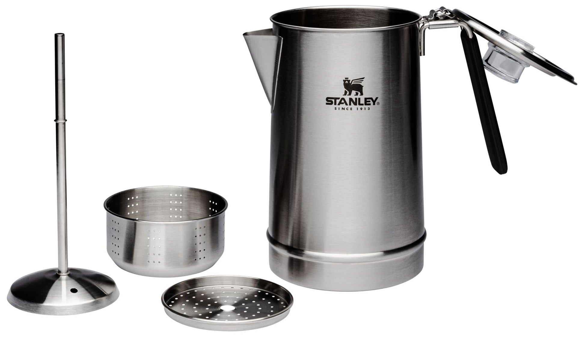 Cafetera Percoladora Stanley Acero Inoxidable 6 Tazas Utensilios de Camping y Senderismo