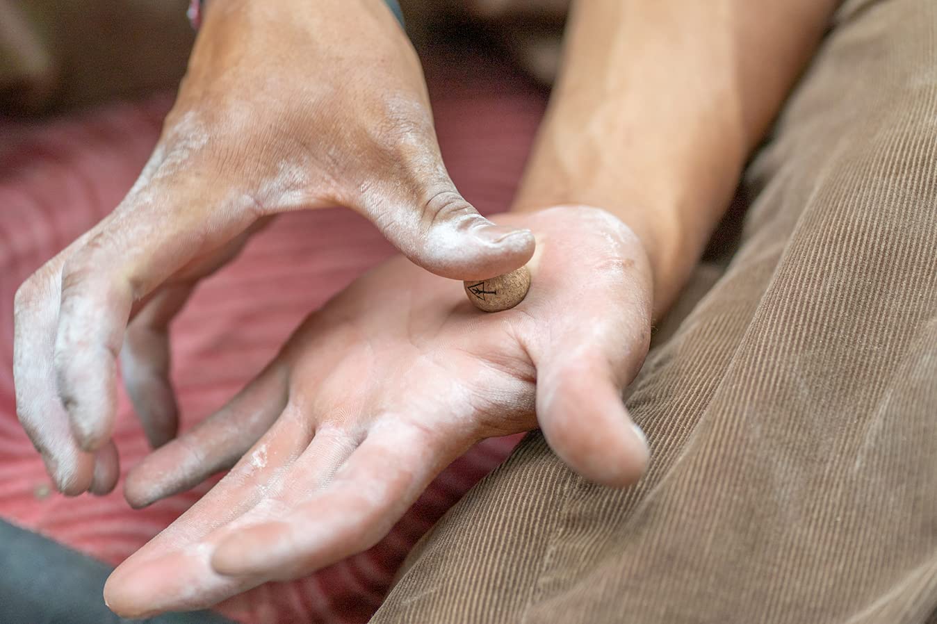 Bola de masaje de corcho de viaje, ligera, alternativa sostenible a la bola de lacrosse para aliviar el dolor muscular (extra pequeña 0.75 pulgadas (paquete de 3), corcho lijado)