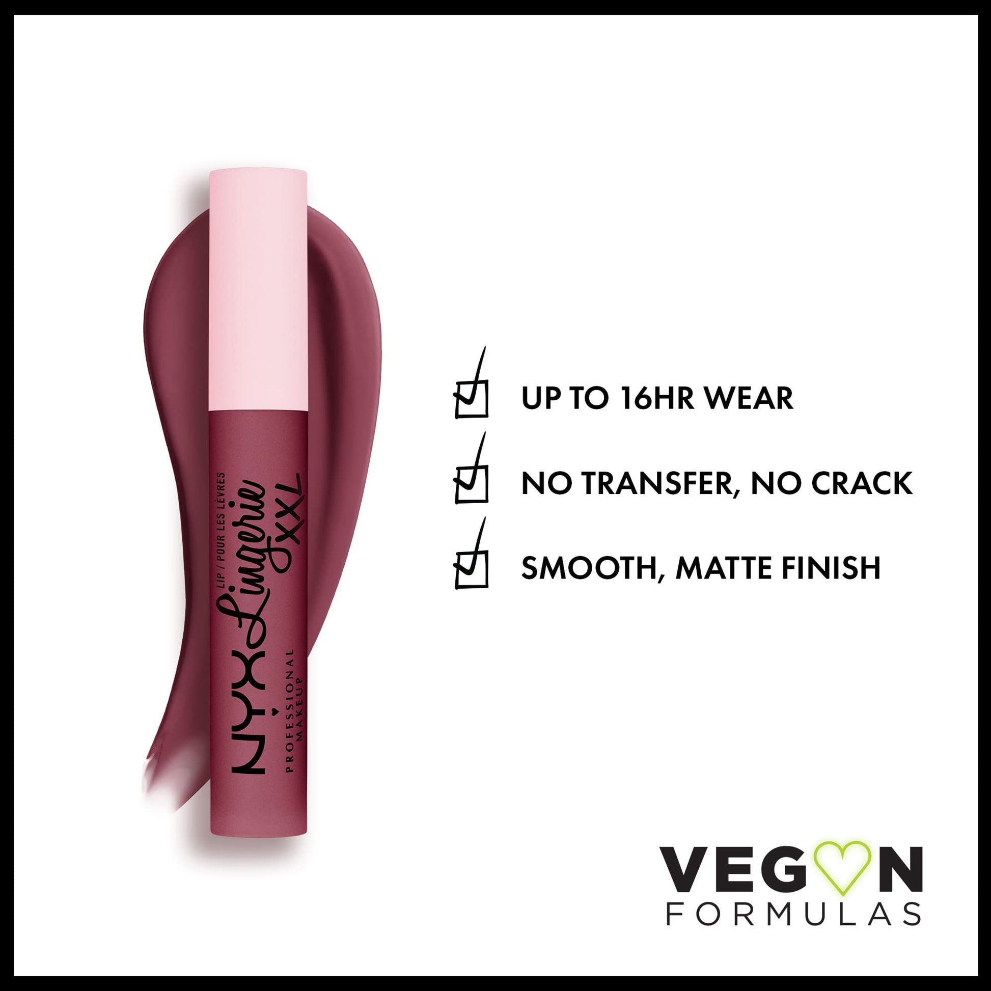 NYX Professional Makeup, Lip Lingerie XXL, Labial Liquido Mate, Tono Bust Ed