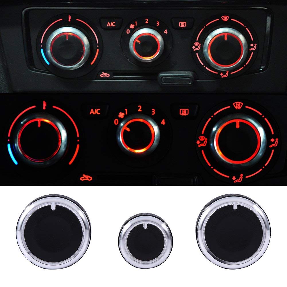 Perillas de Interruptor de Aire Acondicionado Qiilu para Heater Dash