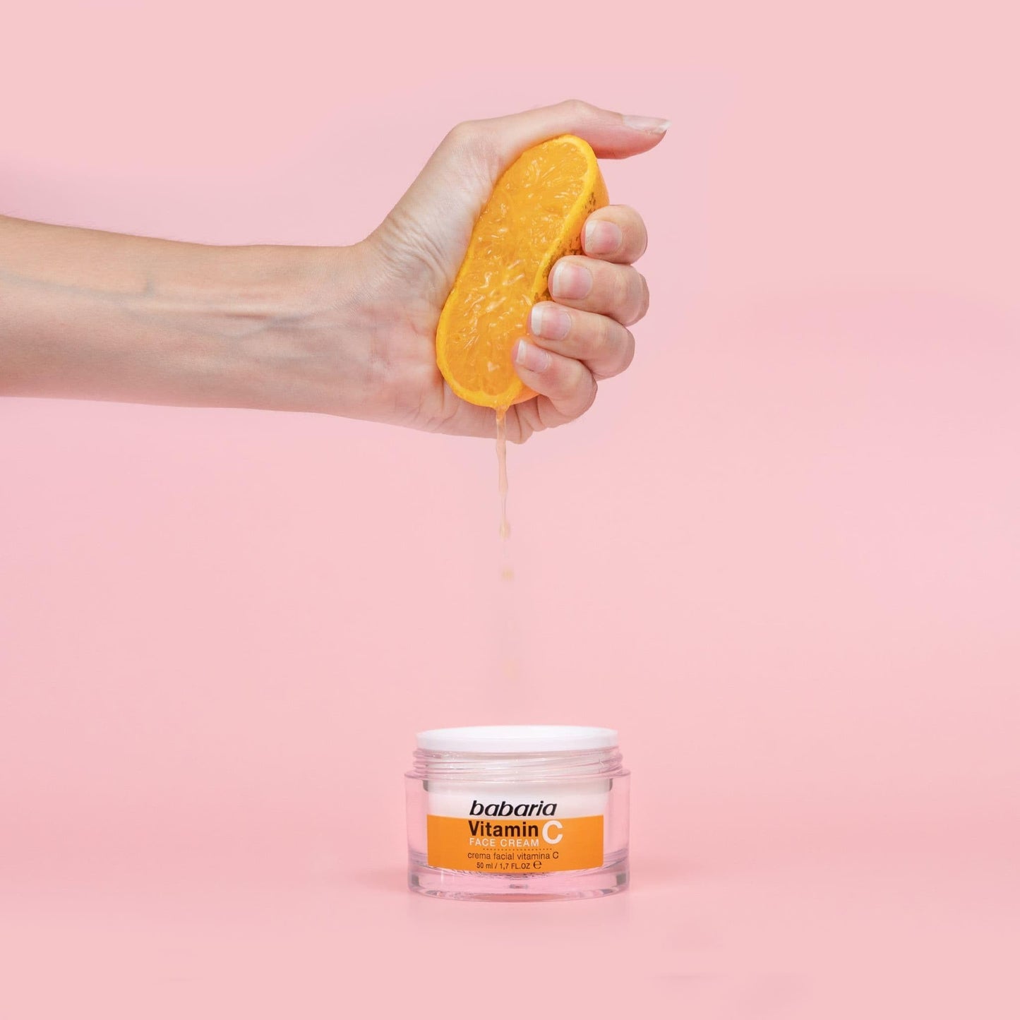 Babaria Crema Facial Vitamina C Babaria, 50ml, Luminosidad para tu rostro.