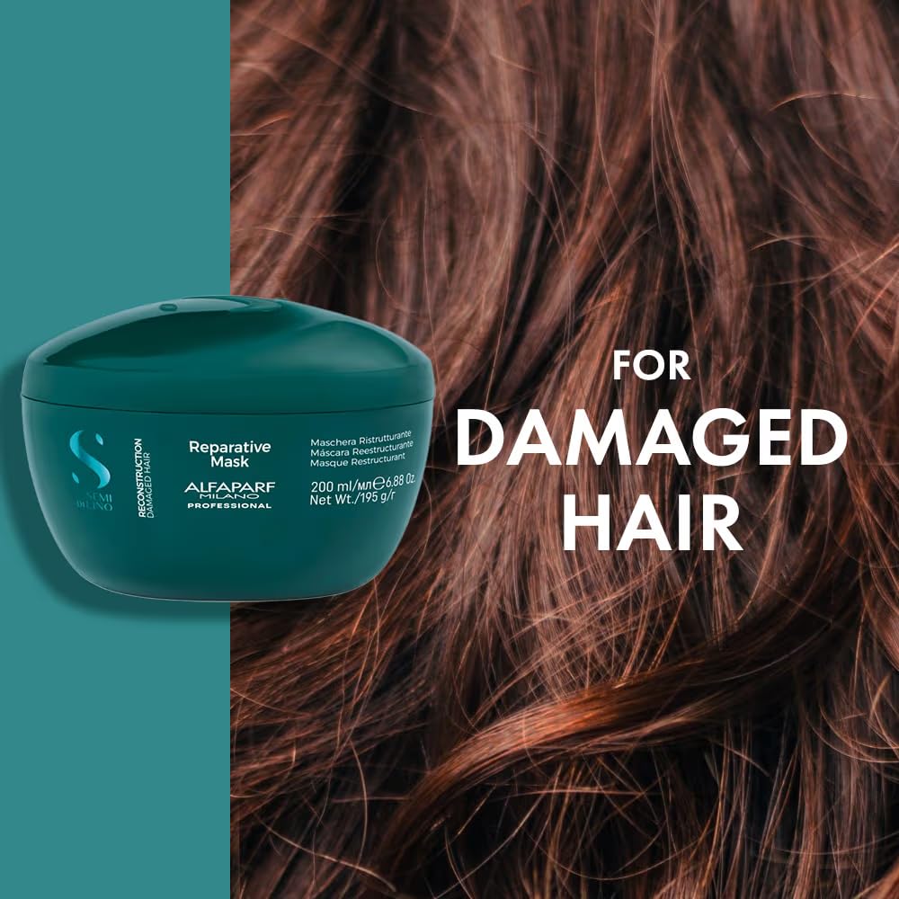 Máscara Reparadora de Cabello Dañado Alfaparf Milano Semi Di Lino