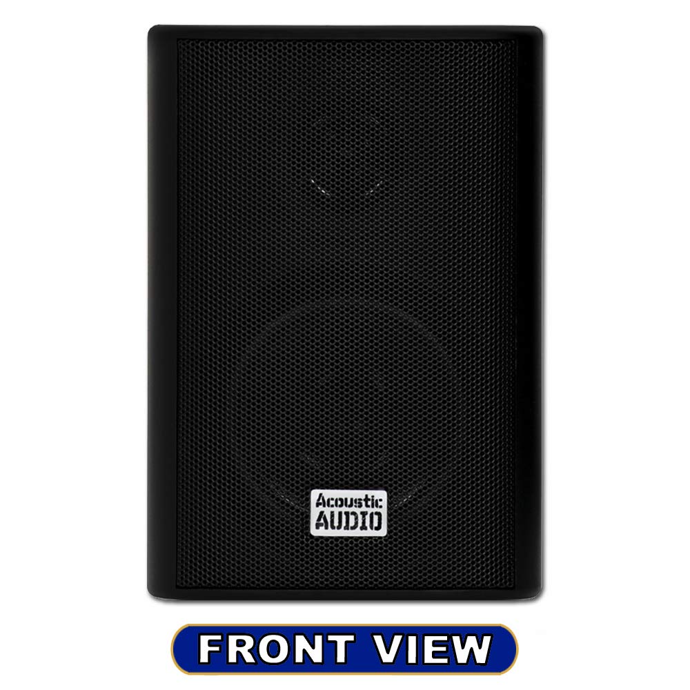 Bocinas de Interior y Exterior Acoustic Audio AA351B Negro Juego de 2