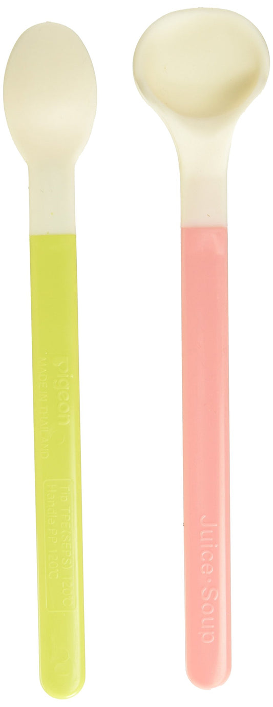 Juego de Cucharas Pigeon Para Bebe Ideal para Desarrollo Sensorial Alimentación Complementaria