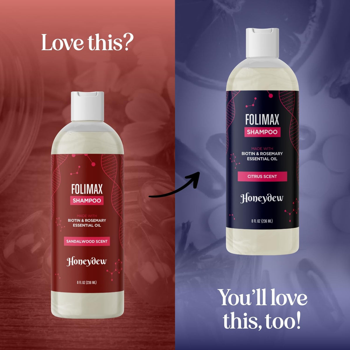 Champú Potente Anticaída 100% Natural con Biotina Romero y Aceite de Coco para Mujer y Hombre