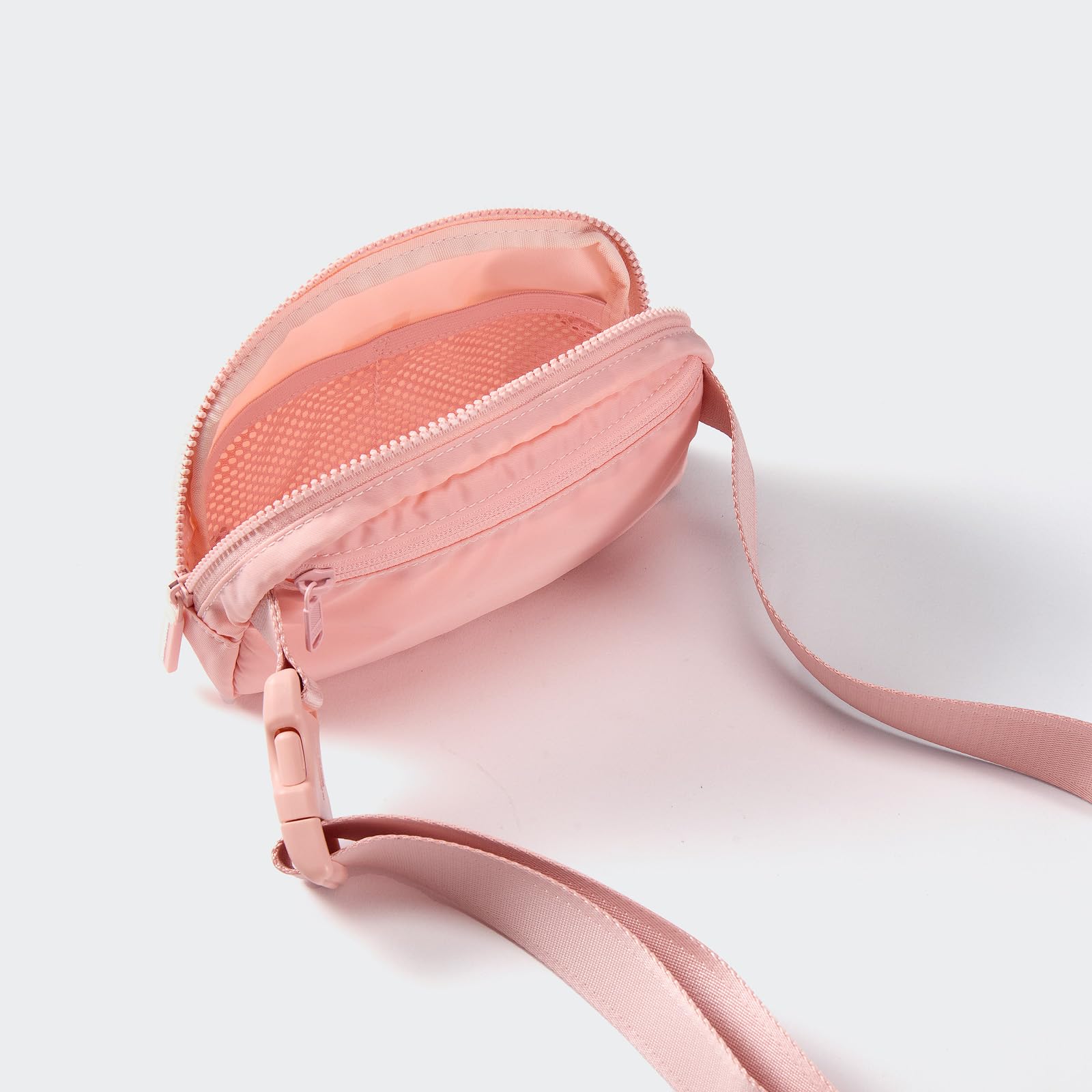 Riñonera Pander Rosa Mono de Nailon con Doble Cierre