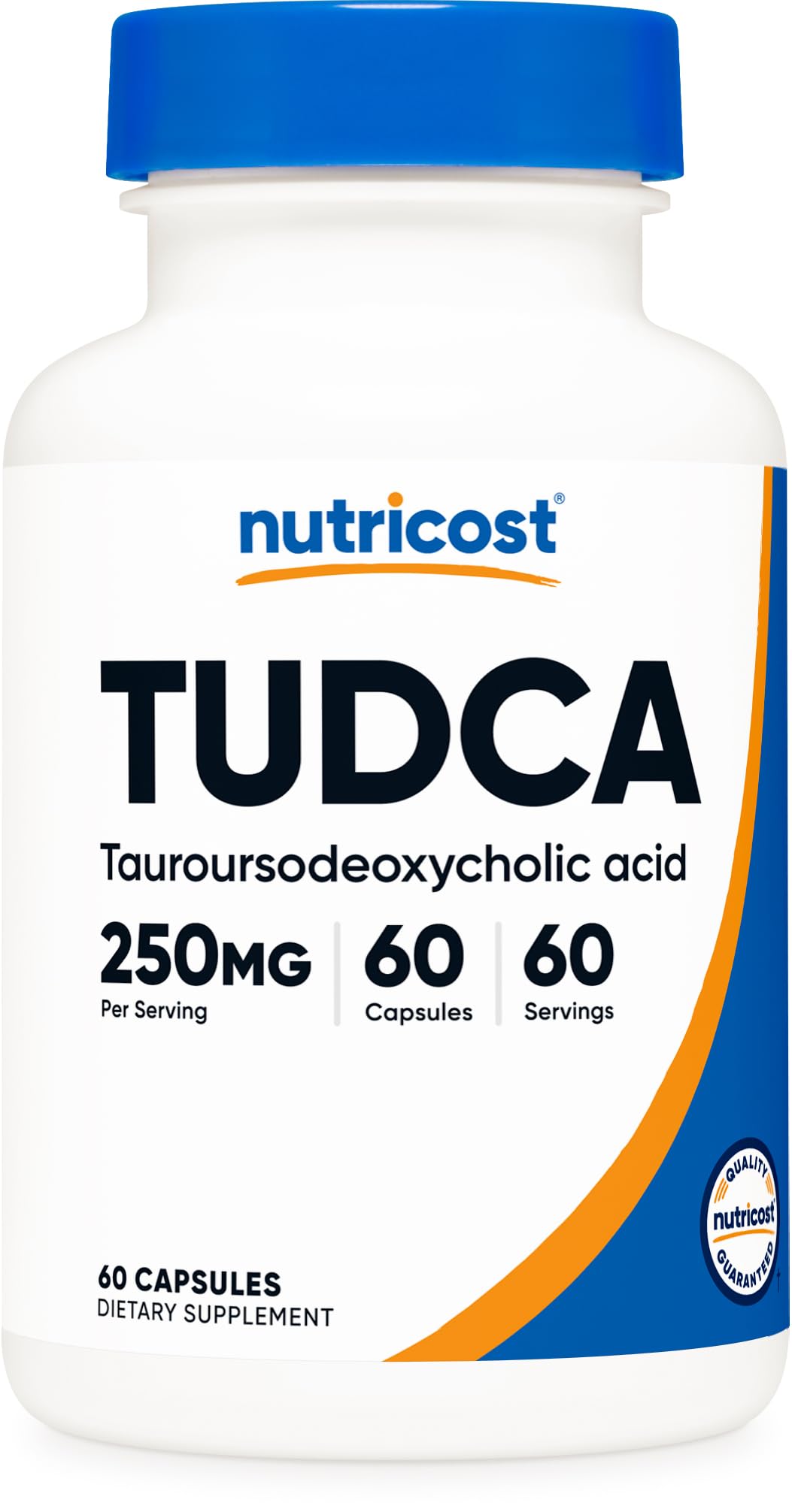Suplemento Nutricost Tudca 250mg sin Gluten ni OGM Calidad Premium