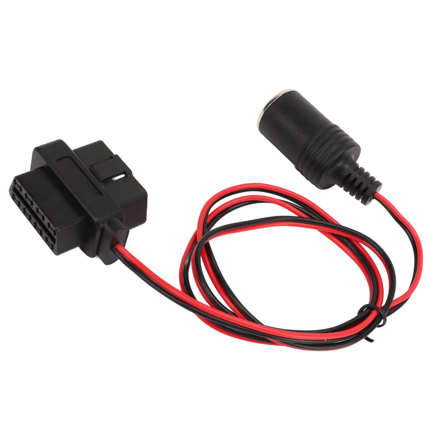 Cable de enchufe para encendedor de cigarrillos,Adaptador de enchufe para encendedor de cigarrillos OBD2, conector hembra con cabezal en T de 16 pines, cable de alimentación para automóviles con OBD