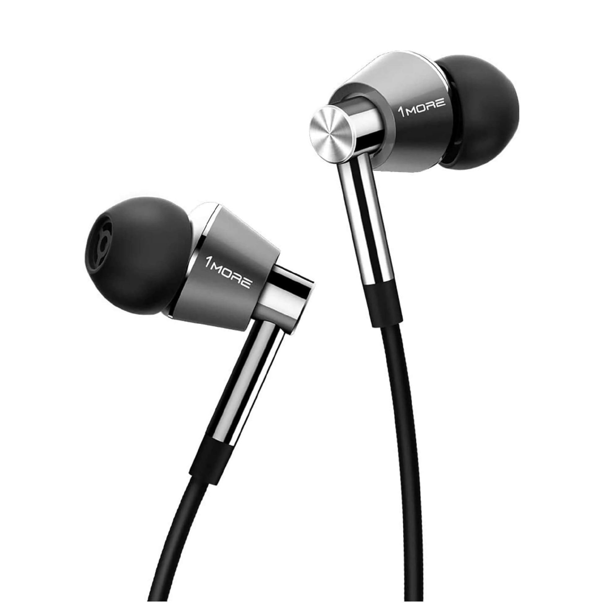 1MORE - Auriculares in-ear de alta resolución, Triple Conductor, Plateado, Triple Driver In-Ear
